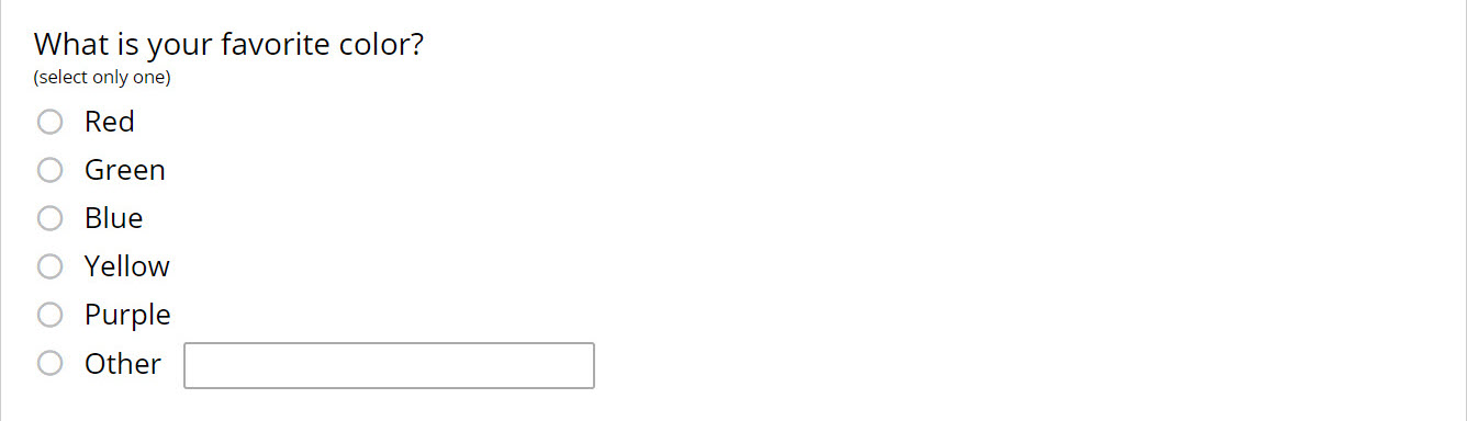 Sample Multiple Choice