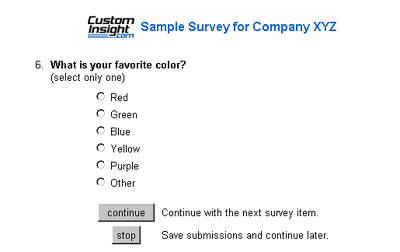 Sample open format question